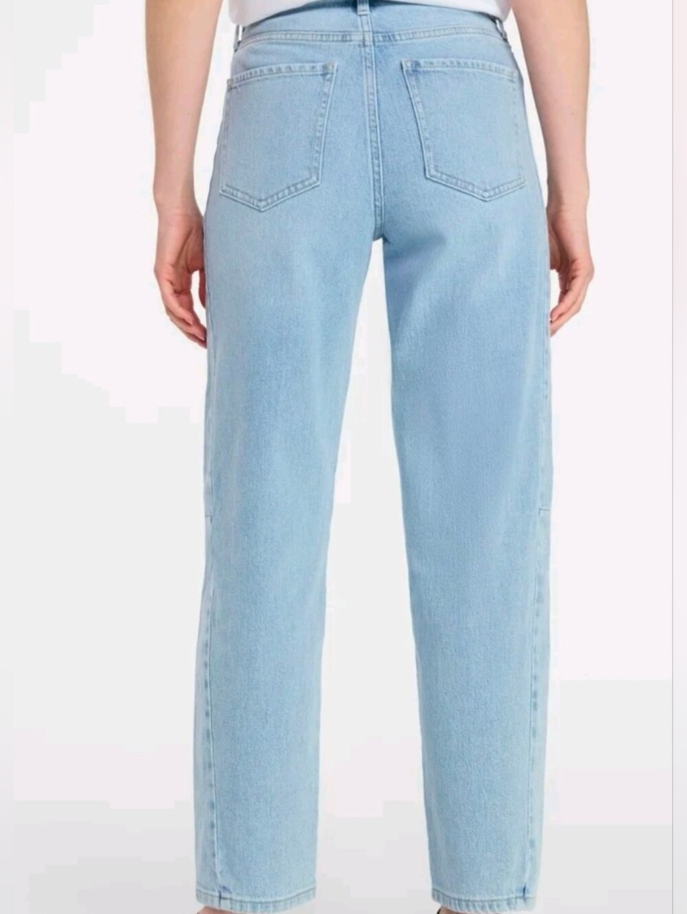 Light Wash High Rise Barrel Jeans - Picture 2 of 13